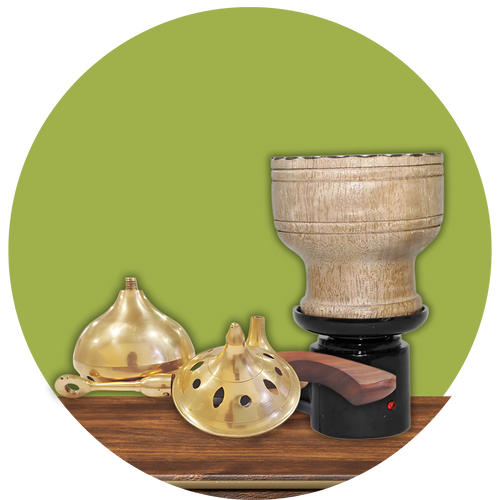 Puja Essentials and Brass Holders