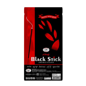 Black Stick Incense Sticks Zipper Pouch