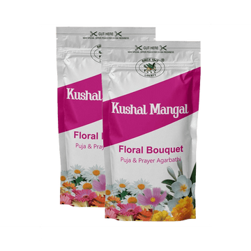 Kushal Mangal Floral Incense Sticks Zipper Pack