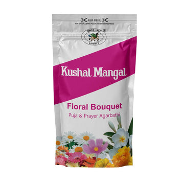 Kushal Mangal Floral Incense Sticks Zipper Pack