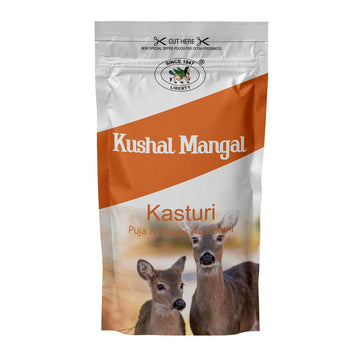 Kushal Mangal Kasturi Incense Sticks in Zipper Pack