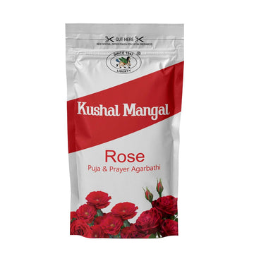 Kushal Mangal Rose Incense Sticks in Zipper Pack