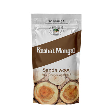 Kushal Mangal Sandalwood Puja & Prayer Agarbathi in Zipper Pack